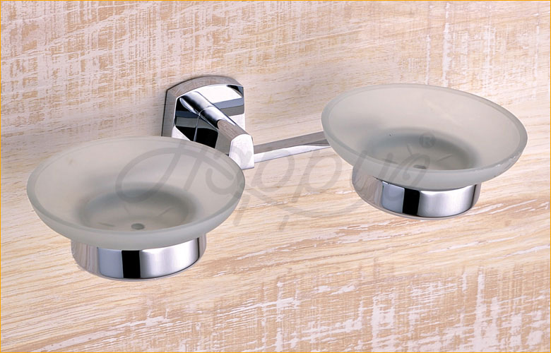 Glass Dual Soap Dish