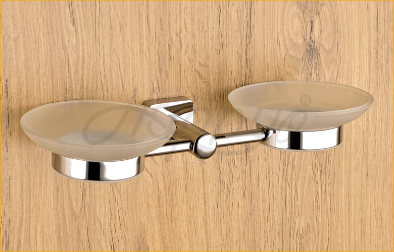 Glass Dual Soap Dish